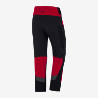 FHB MIO Arbeitshose elastisch, rot-schwarz, Gr.