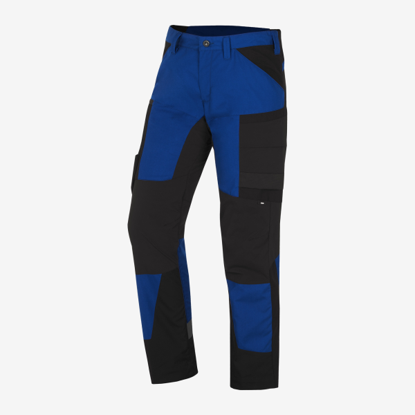 FHB MIO Arbeitshose elastisch, royalblau-schwarz, Gr.
