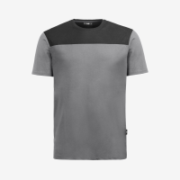 FHB KNUT T-Shirt Herren, grau-schwarz, Gr. L
