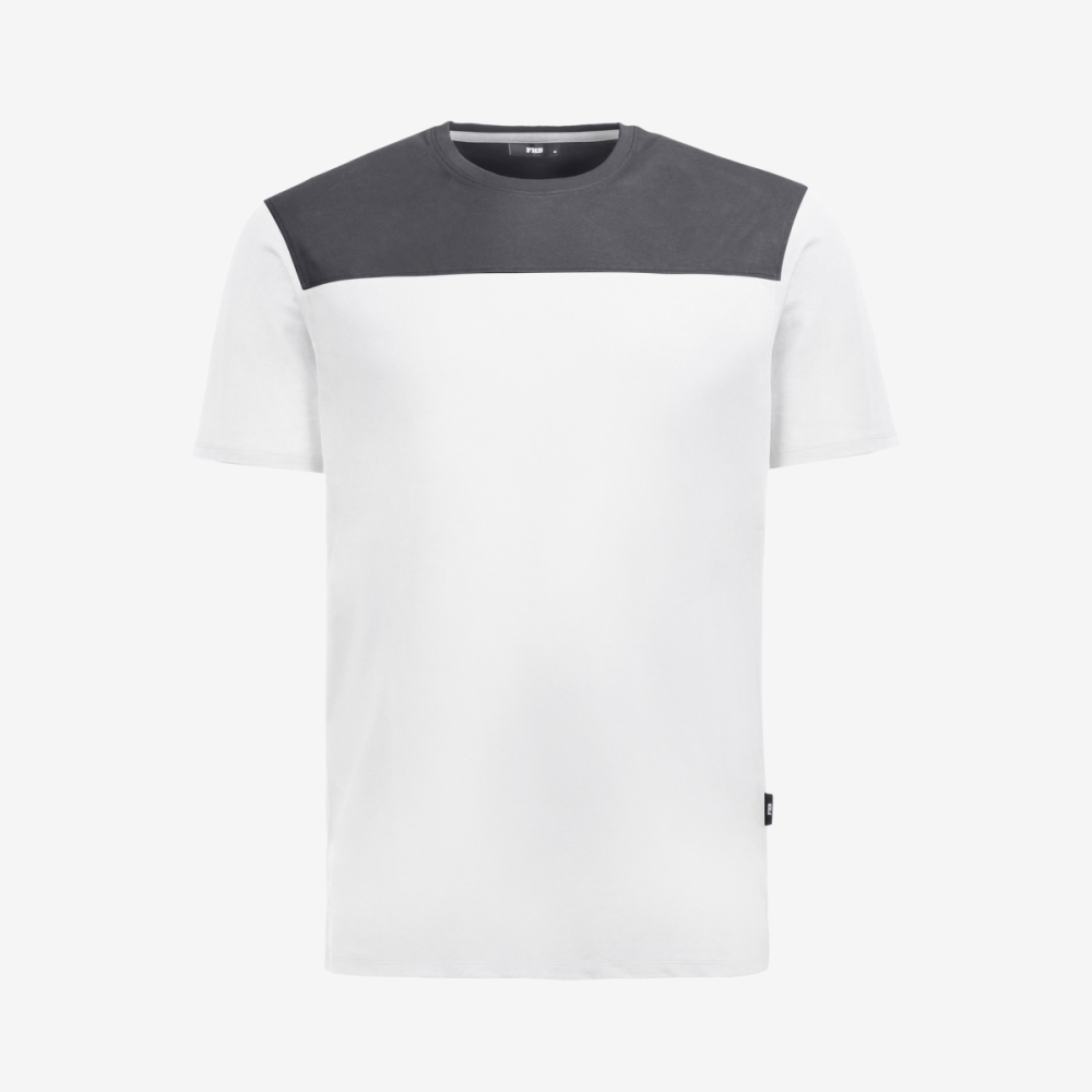 FHB KNUT T-Shirt Herren, weiss-anthrazit, Gr. 3XL