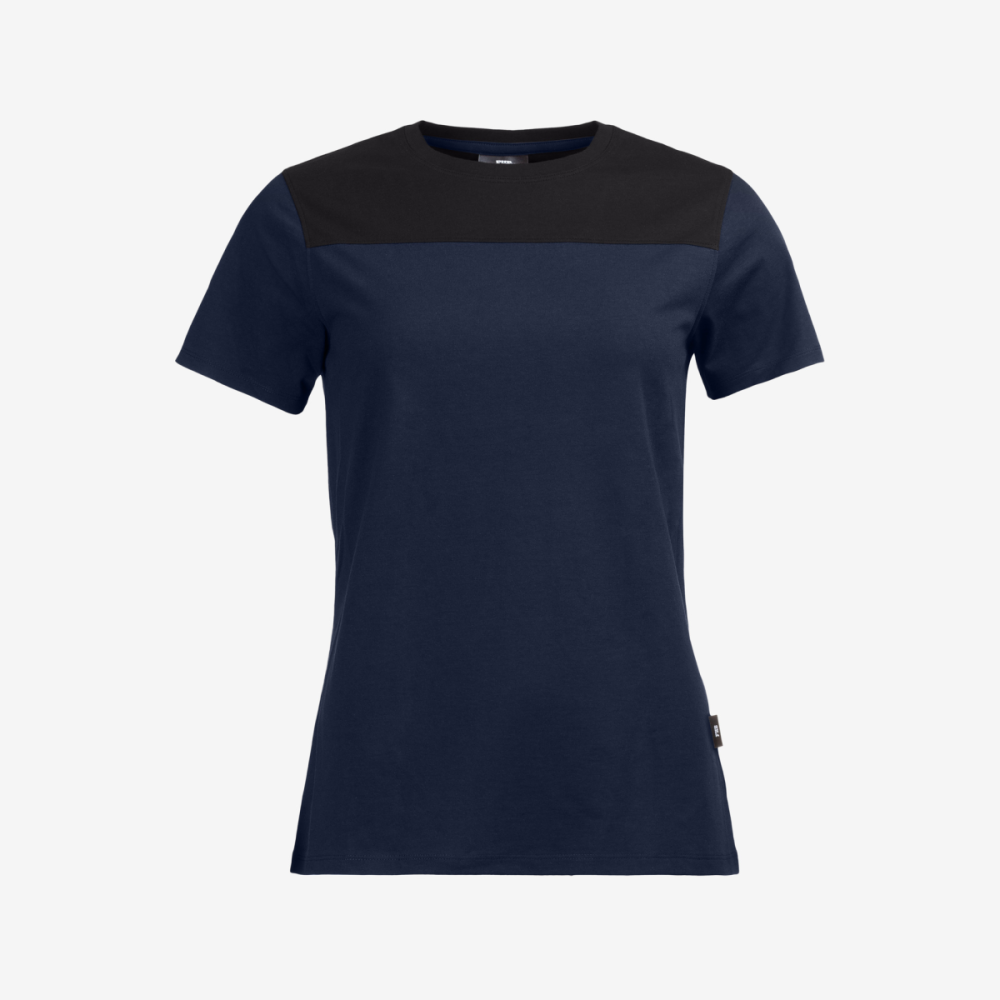 FHB KIRA T-Shirt Damen, marine-schwarz, Gr. L
