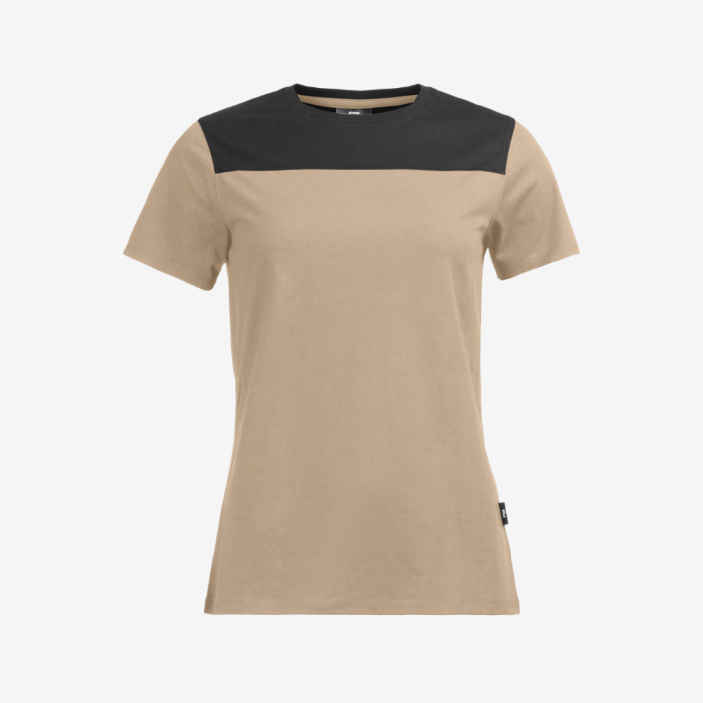 FHB KIRA T-Shirt Damen, beige-schwarz, Gr. L