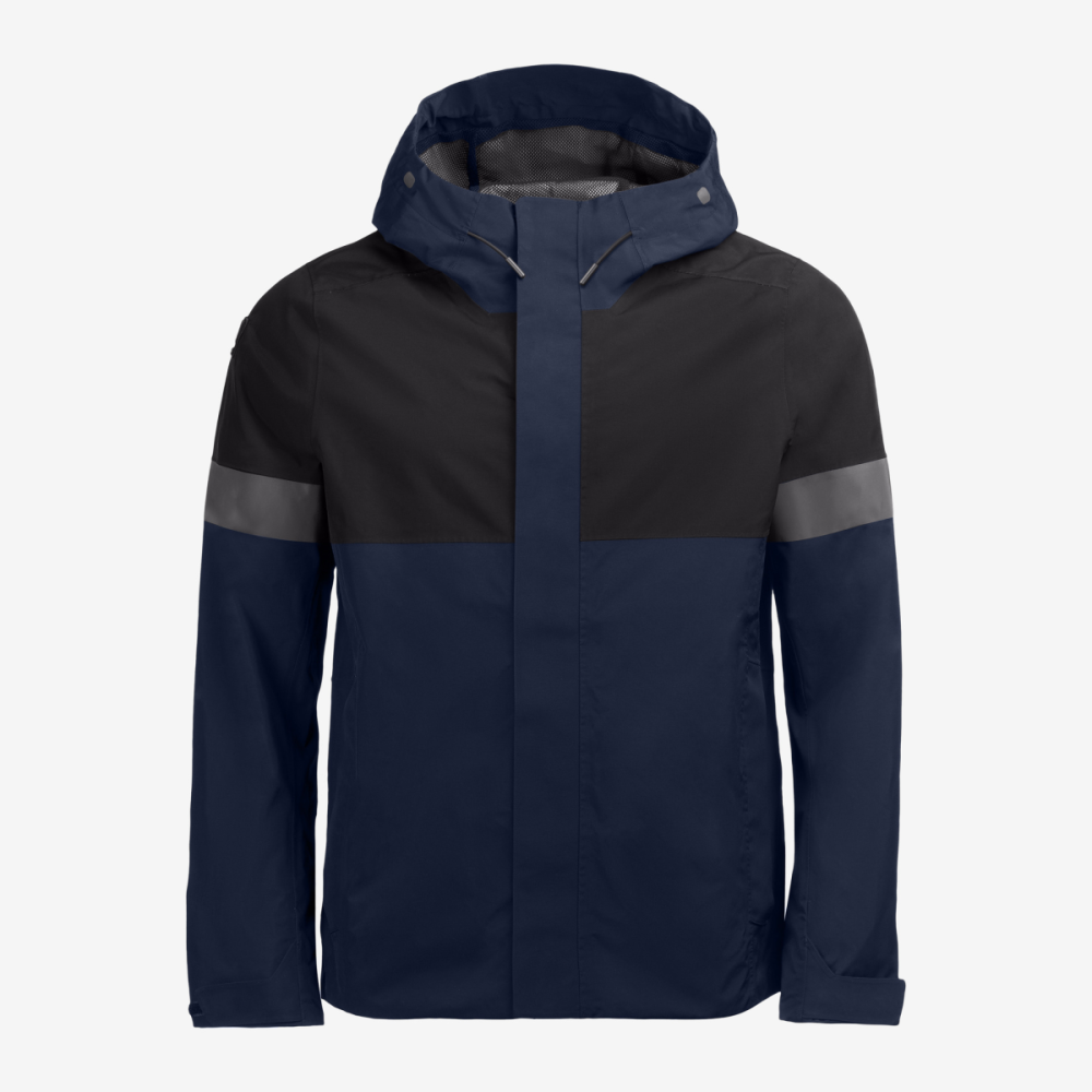 FHB LUCA Regenjacke, marine-schwarz, Gr. L