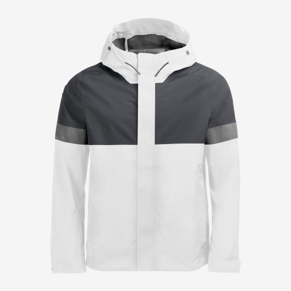 FHB LUCA Regenjacke, weiss-anthrazit