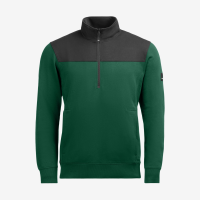 FHB ROB Zip-Sweatshirt, grün-schwarz, Gr. 3XL