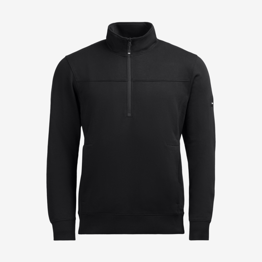 FHB ROB Zip-Sweatshirt, schwarz, Gr. 2XL