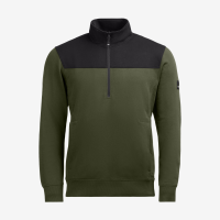 FHB ROB Zip-Sweatshirt, oliv-schwarz, Gr. L