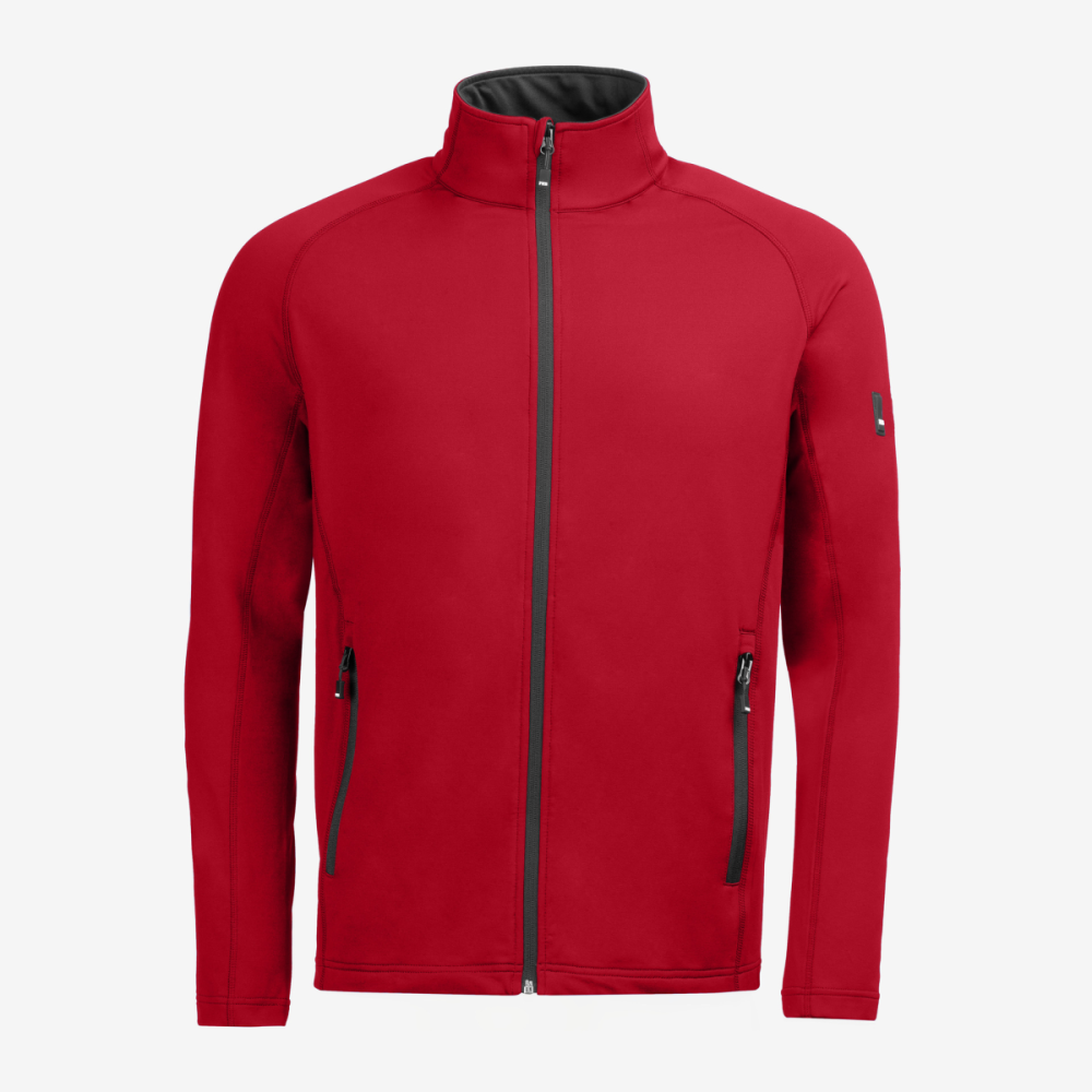 FHB KUNO Fleece-Jacke, rot, Gr. 3XL