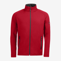 FHB KUNO Fleece-Jacke, rot, Gr. XL