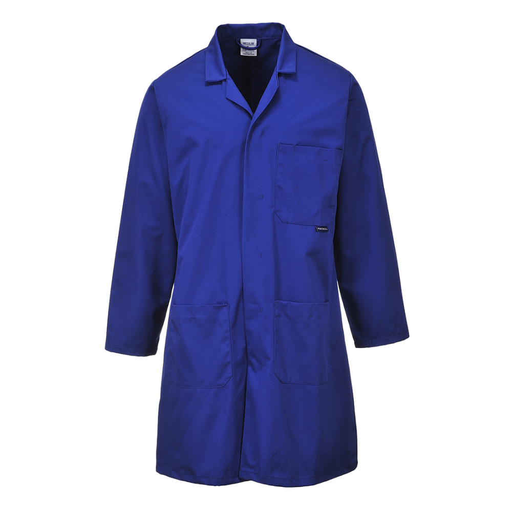 24StarWork Labormantel blau