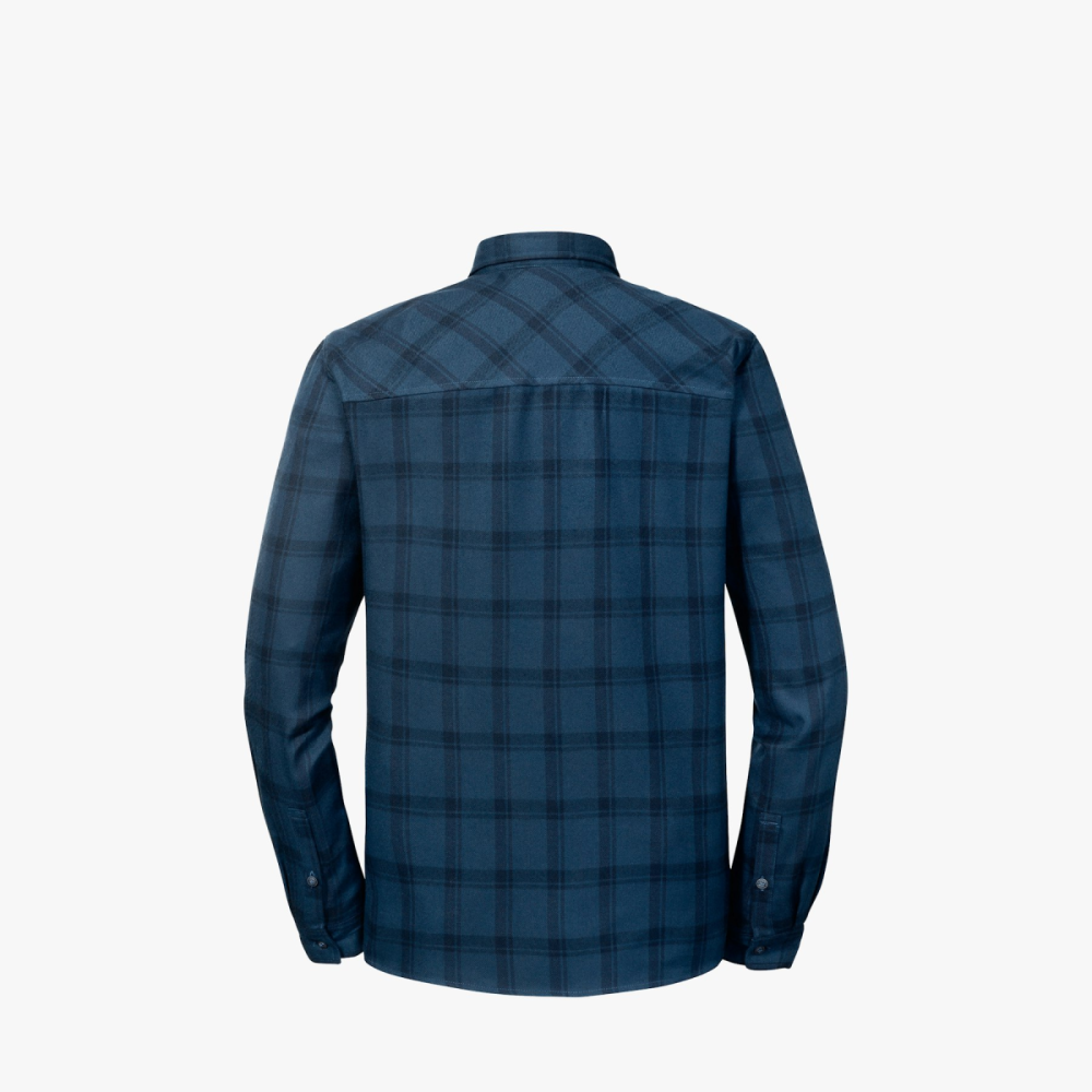 Schöffel Holzfäller Herren, Flanellhemd, blau, 6011