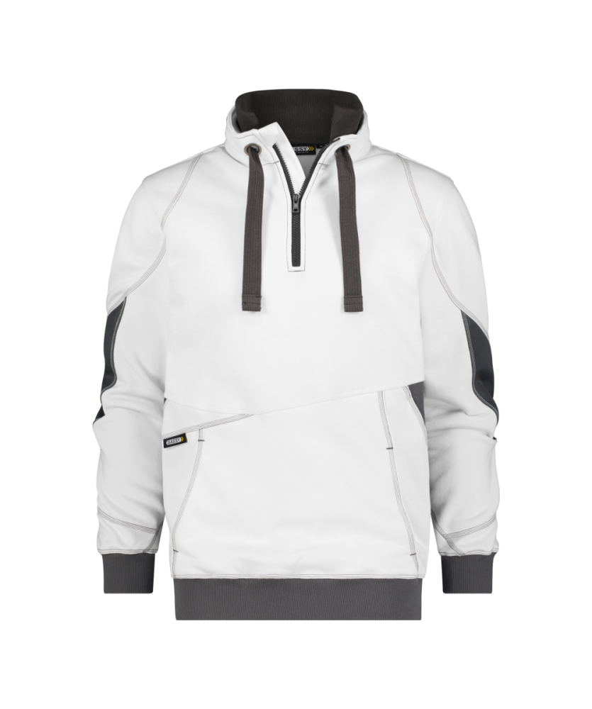 Dassy ® Stellar, Sweatshirt, Weiß/anthrazitgrau, M